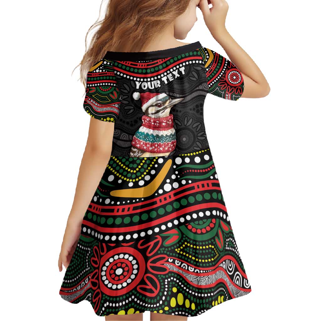 Personalised Australian Woodpecker Christmas Family Matching Short Sleeve Bodycon Dress and Hawaiian Shirt - Aussie Hoodie