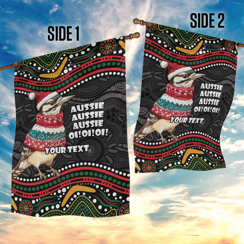 Personalised Australian Woodpecker Christmas Garden Flag - Aussie Hoodie