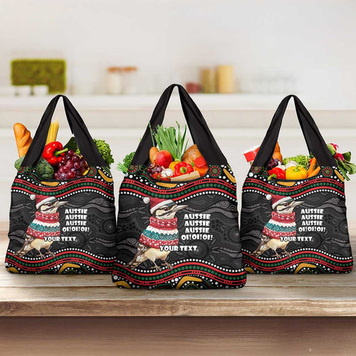 Personalised Australian Woodpecker Christmas Grocery Bag - Aussie Hoodie