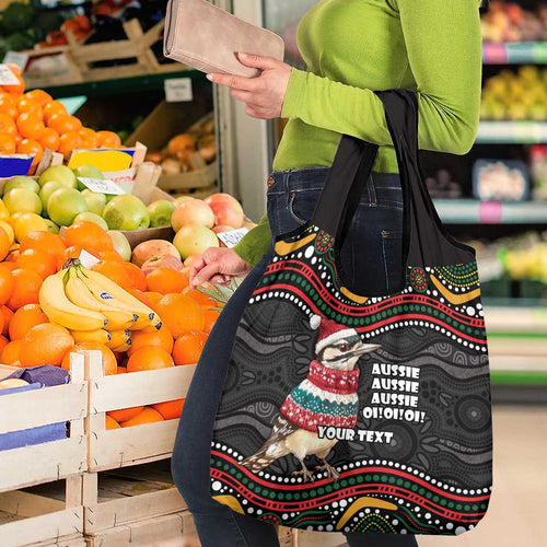 Personalised Australian Woodpecker Christmas Grocery Bag - Aussie Hoodie