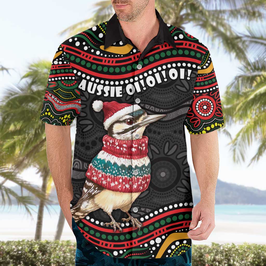 Personalised Australian Woodpecker Christmas Hawaiian Shirt - Aussie Hoodie