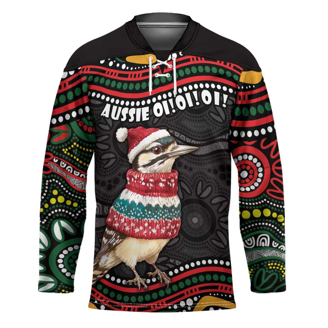 Personalised Australian Woodpecker Christmas Hockey Jersey - Aussie Hoodie