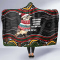 Personalised Australian Woodpecker Christmas Hooded Blanket - Aussie Hoodie