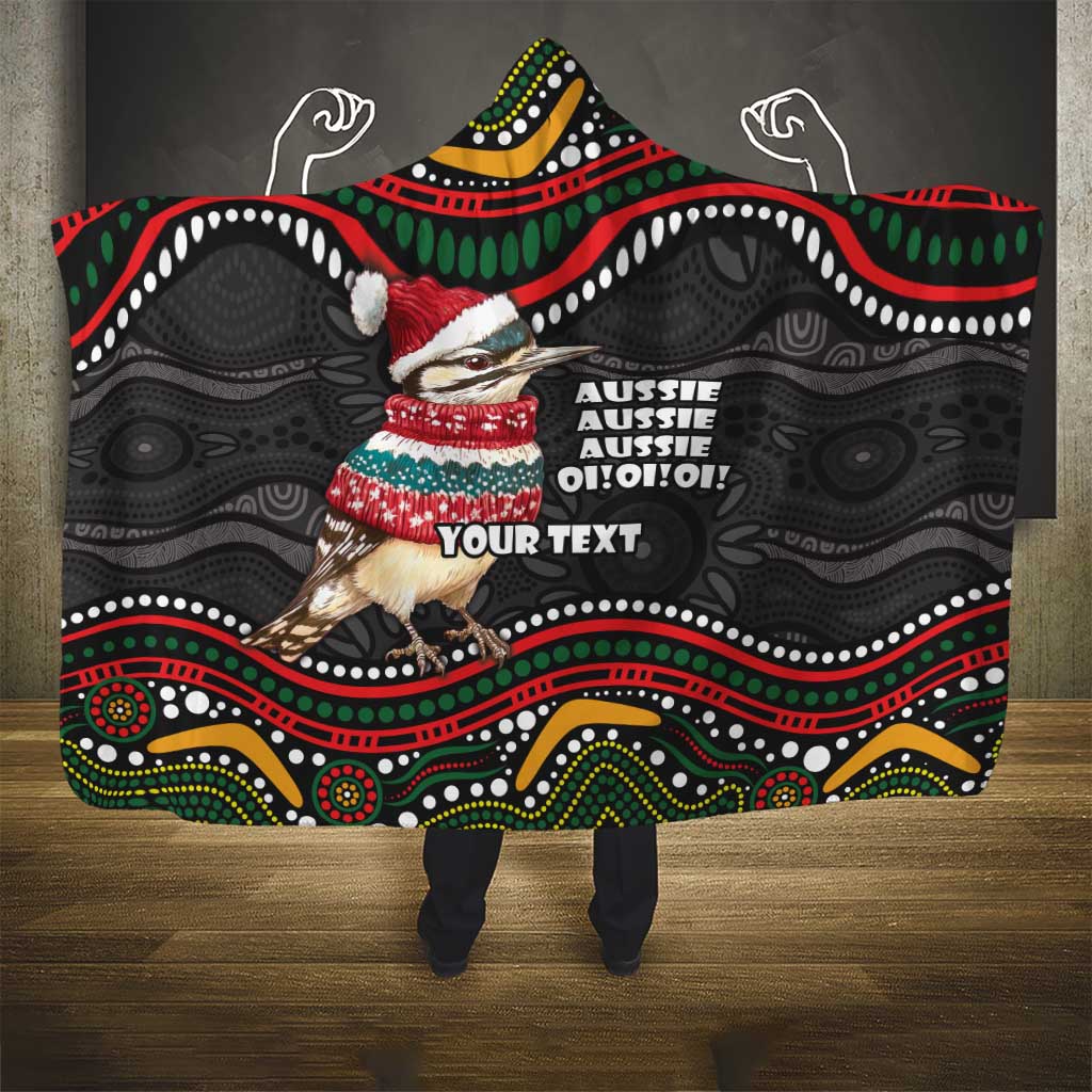 Personalised Australian Woodpecker Christmas Hooded Blanket - Aussie Hoodie