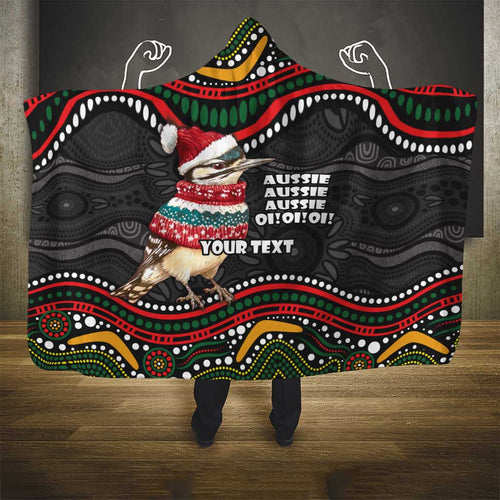 Personalised Australian Woodpecker Christmas Hooded Blanket - Aussie Hoodie