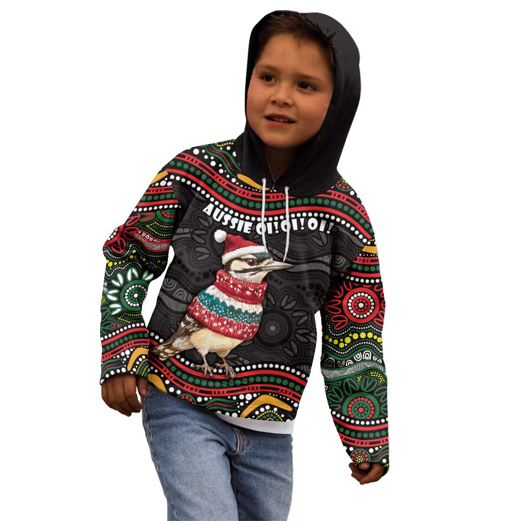 Personalised Australian Woodpecker Christmas Kid Hoodie - Aussie Hoodie