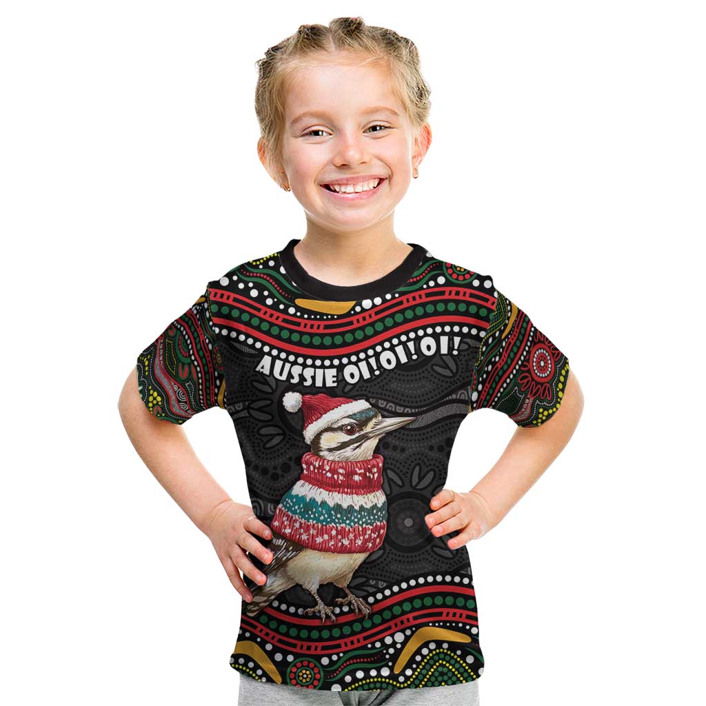 Personalised Australian Woodpecker Christmas Kid T Shirt - Aussie Hoodie