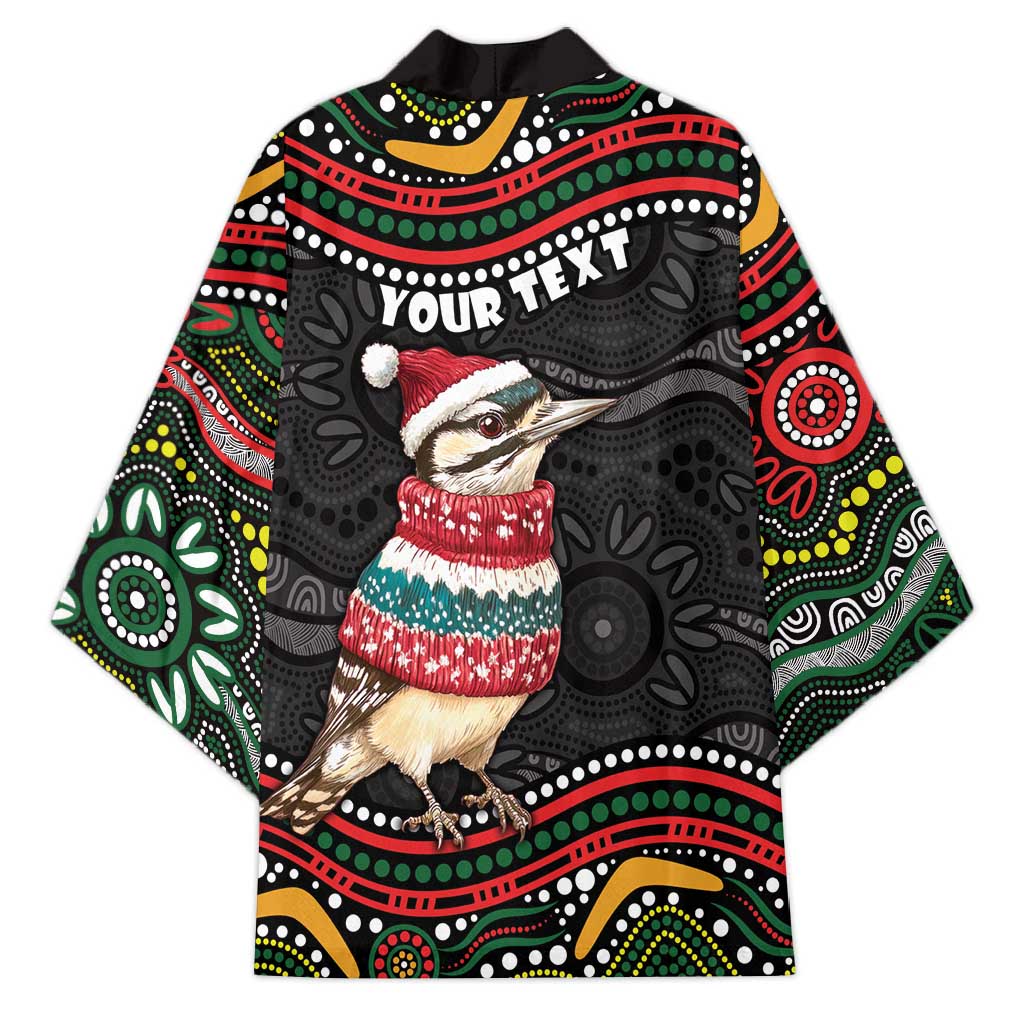 Personalised Australian Woodpecker Christmas Kimono - Aussie Hoodie