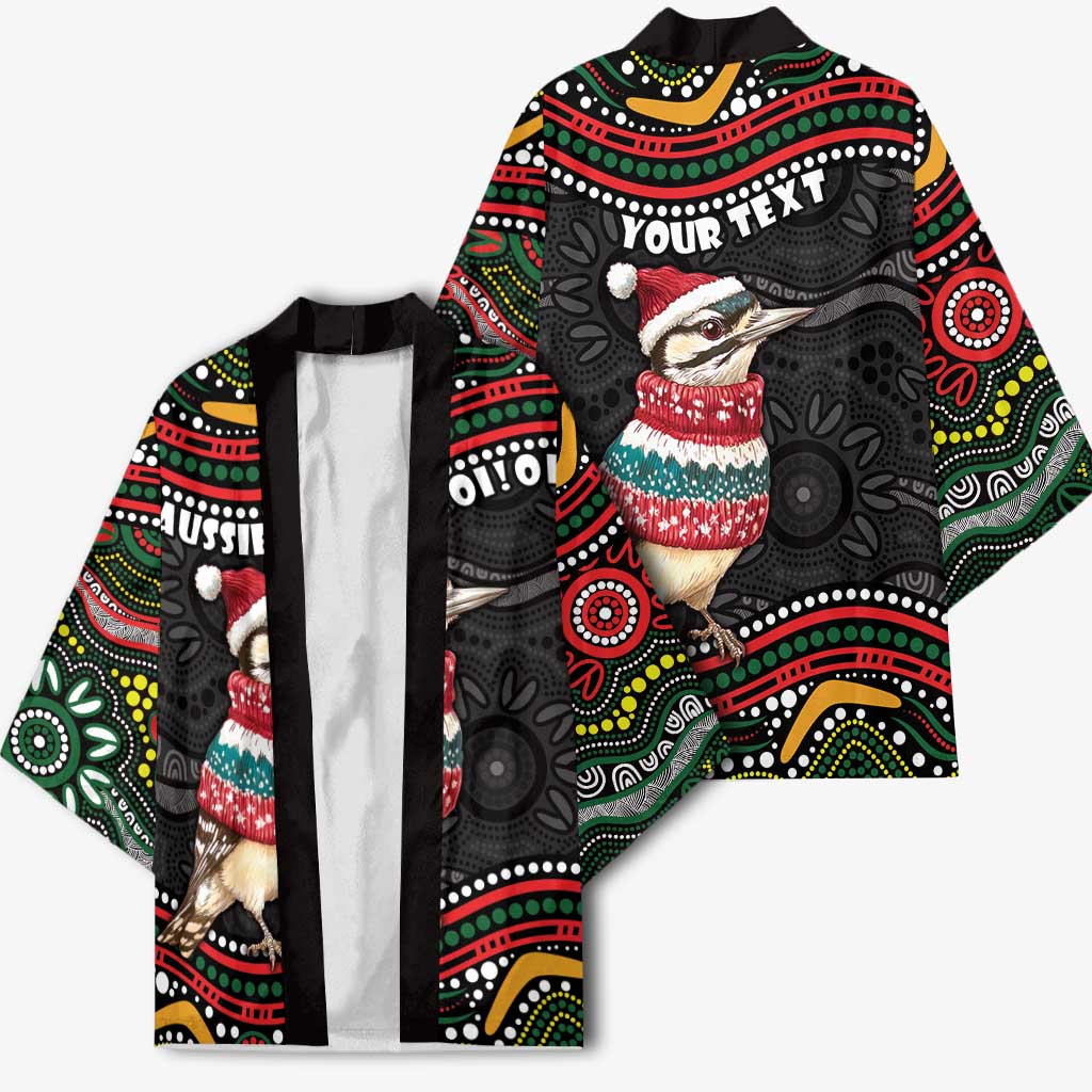 Personalised Australian Woodpecker Christmas Kimono - Aussie Hoodie