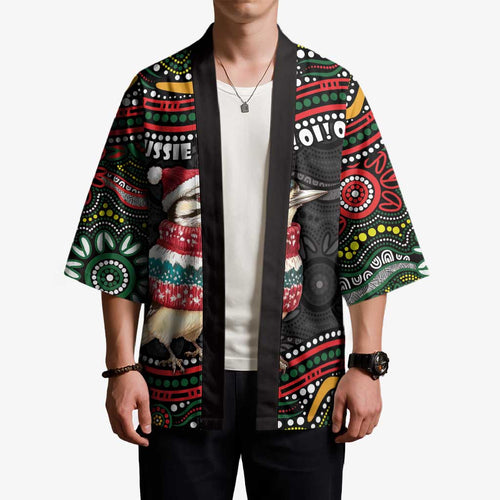 Personalised Australian Woodpecker Christmas Kimono - Aussie Hoodie