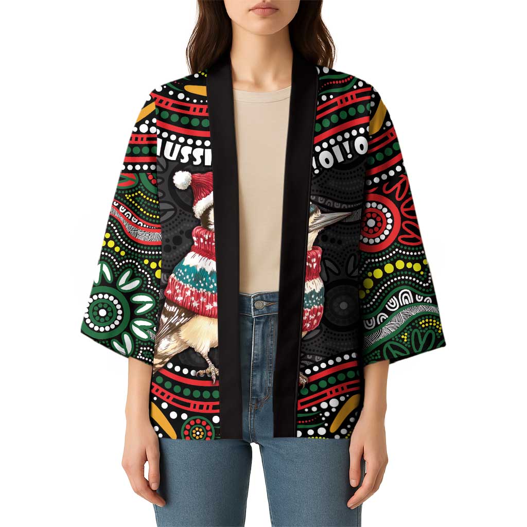 Personalised Australian Woodpecker Christmas Kimono - Aussie Hoodie