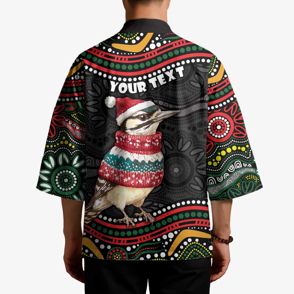 Personalised Australian Woodpecker Christmas Kimono - Aussie Hoodie