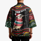 Personalised Australian Woodpecker Christmas Kimono - Aussie Hoodie