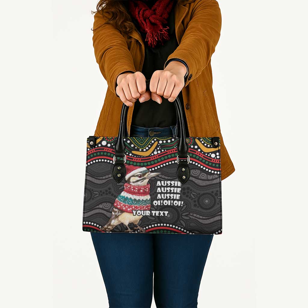 Personalised Australian Woodpecker Christmas Leather Bag - Aussie Hoodie