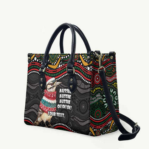 Personalised Australian Woodpecker Christmas Leather Bag - Aussie Hoodie