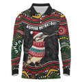 Personalised Australian Woodpecker Christmas Long Sleeve Polo Shirt - Aussie Hoodie
