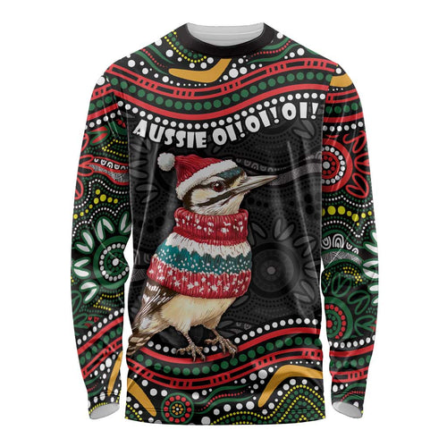 Personalised Australian Woodpecker Christmas Long Sleeve Shirt - Aussie Hoodie