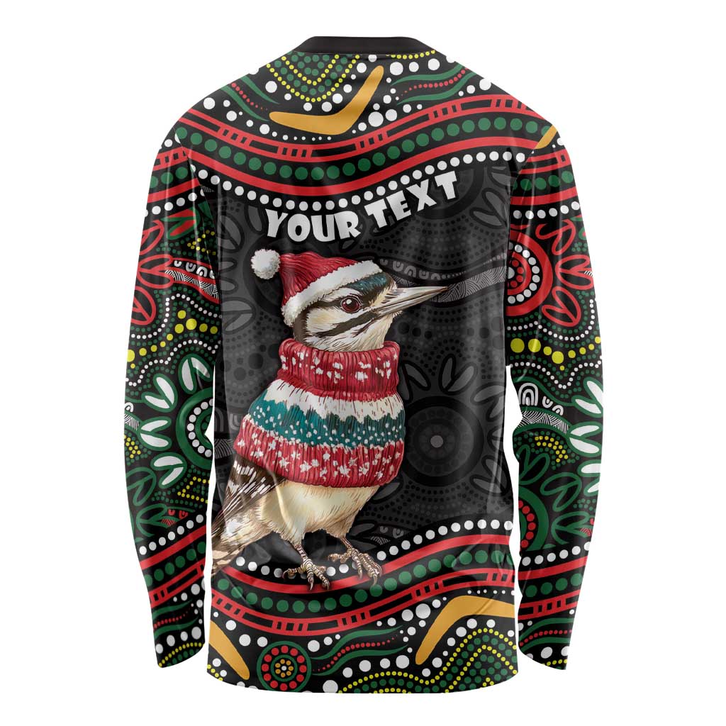 Personalised Australian Woodpecker Christmas Long Sleeve Shirt - Aussie Hoodie