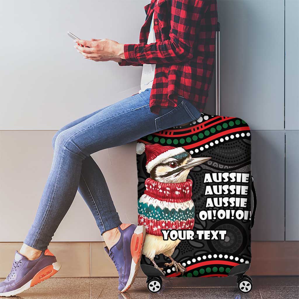 Personalised Australian Woodpecker Christmas Luggage Cover - Aussie Hoodie