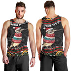 Personalised Australian Woodpecker Christmas Men Tank Top - Aussie Hoodie