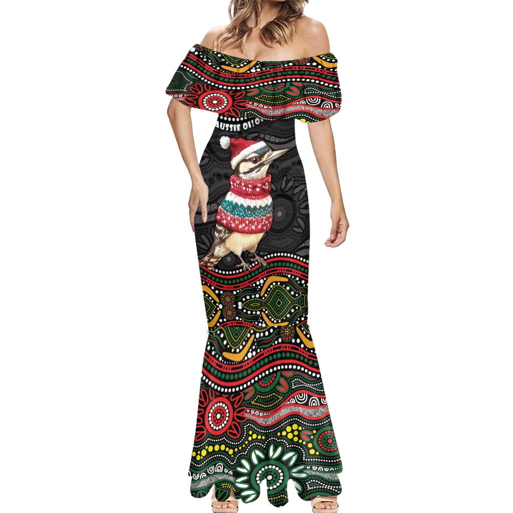 Personalised Australian Woodpecker Christmas Mermaid Dress - Aussie Hoodie