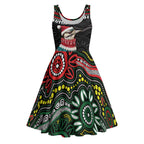 Personalised Australian Woodpecker Christmas Midi Dress - Aussie Hoodie