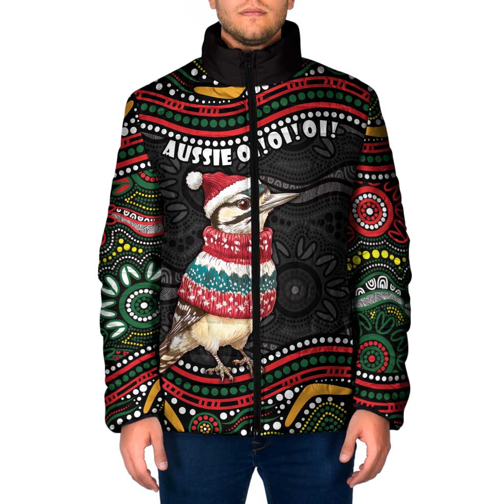Personalised Australian Woodpecker Christmas Padded Jacket - Aussie Hoodie