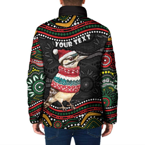 Personalised Australian Woodpecker Christmas Padded Jacket - Aussie Hoodie