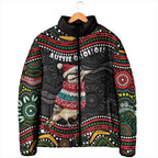 Personalised Australian Woodpecker Christmas Padded Jacket - Aussie Hoodie