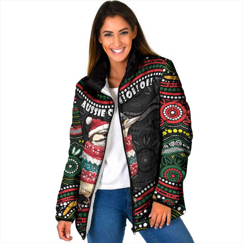 Personalised Australian Woodpecker Christmas Padded Jacket - Aussie Hoodie