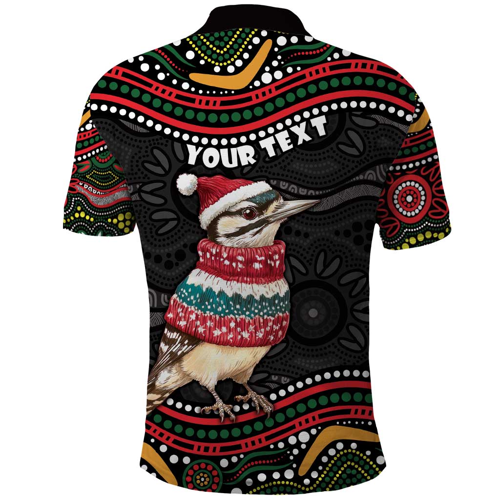 Personalised Australian Woodpecker Christmas Polo Shirt - Aussie Hoodie