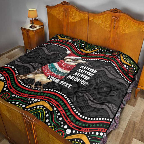 Personalised Australian Woodpecker Christmas Quilt - Aussie Hoodie