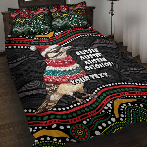 Personalised Australian Woodpecker Christmas Quilt Bed Set - Aussie Hoodie