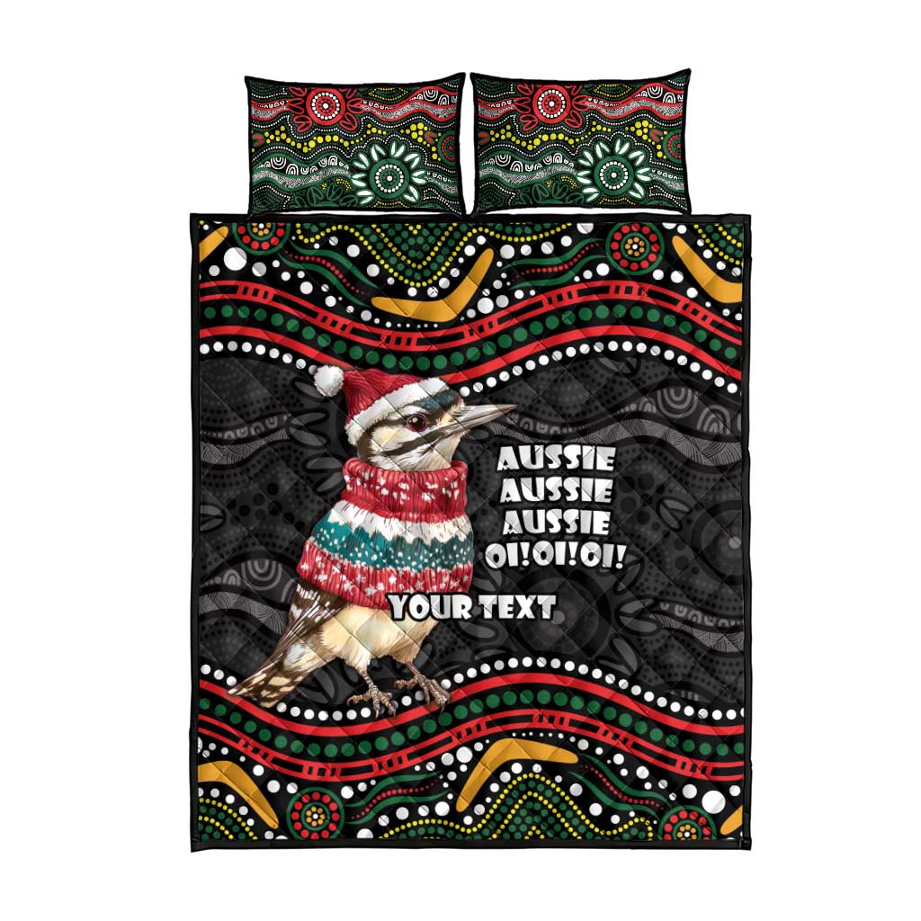 Personalised Australian Woodpecker Christmas Quilt Bed Set - Aussie Hoodie