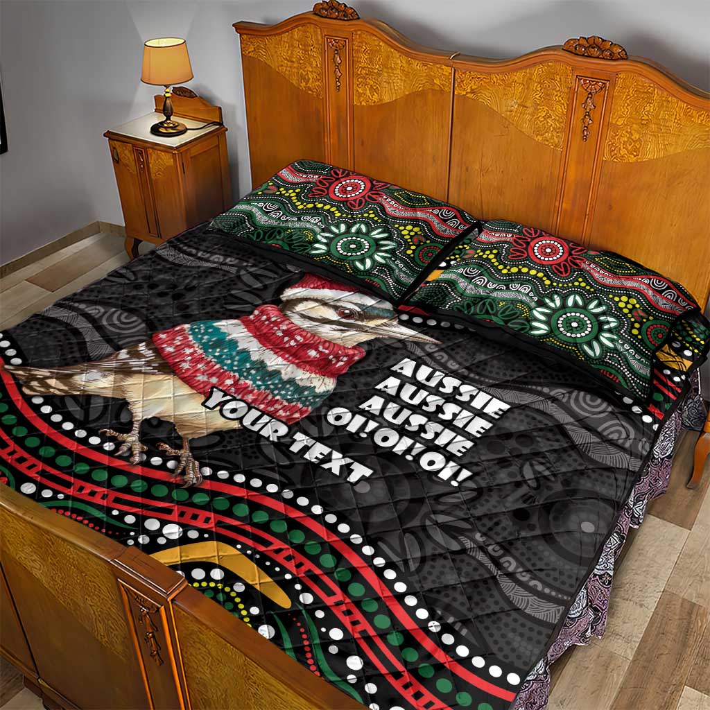 Personalised Australian Woodpecker Christmas Quilt Bed Set - Aussie Hoodie
