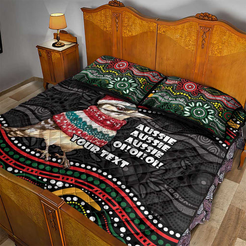 Personalised Australian Woodpecker Christmas Quilt Bed Set - Aussie Hoodie