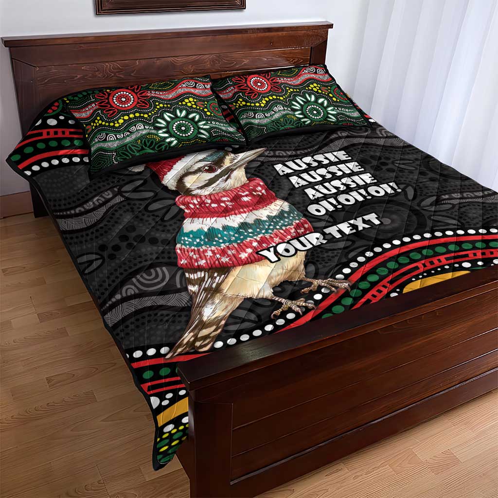 Personalised Australian Woodpecker Christmas Quilt Bed Set - Aussie Hoodie