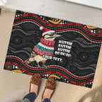 Personalised Australian Woodpecker Christmas Rubber Doormat - Aussie Hoodie