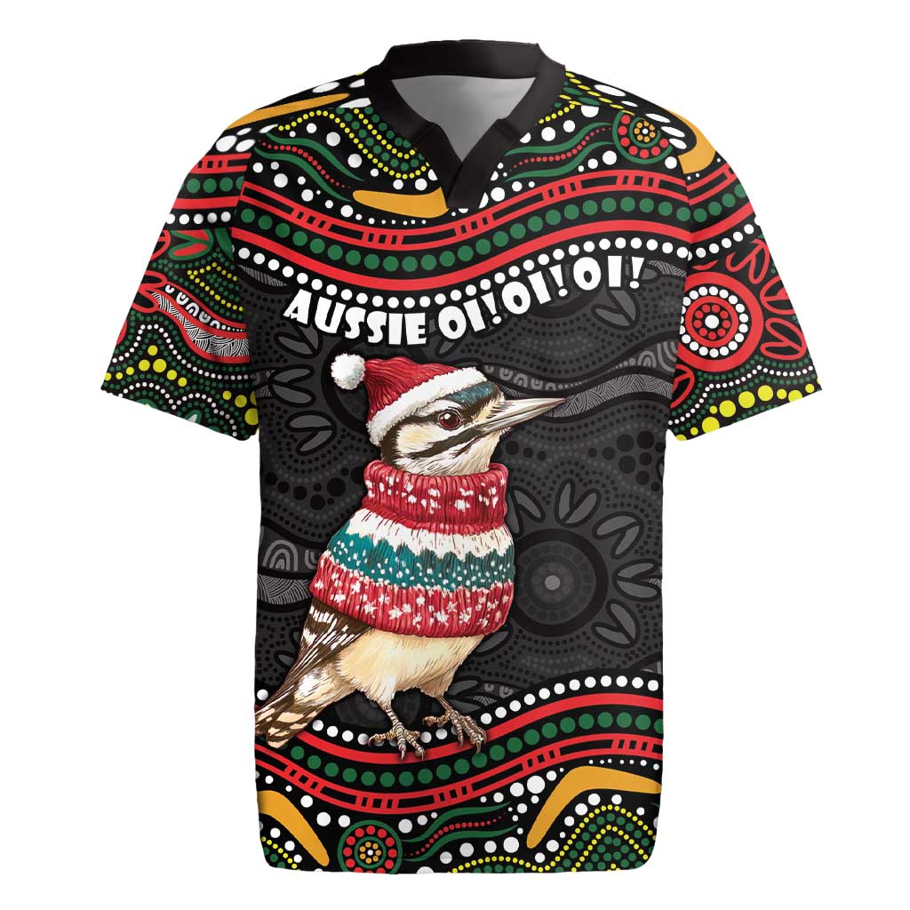 Personalised Australian Woodpecker Christmas Rugby Jersey - Aussie Hoodie