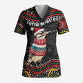 Personalised Australian Woodpecker Christmas Scrub Top - Aussie Hoodie