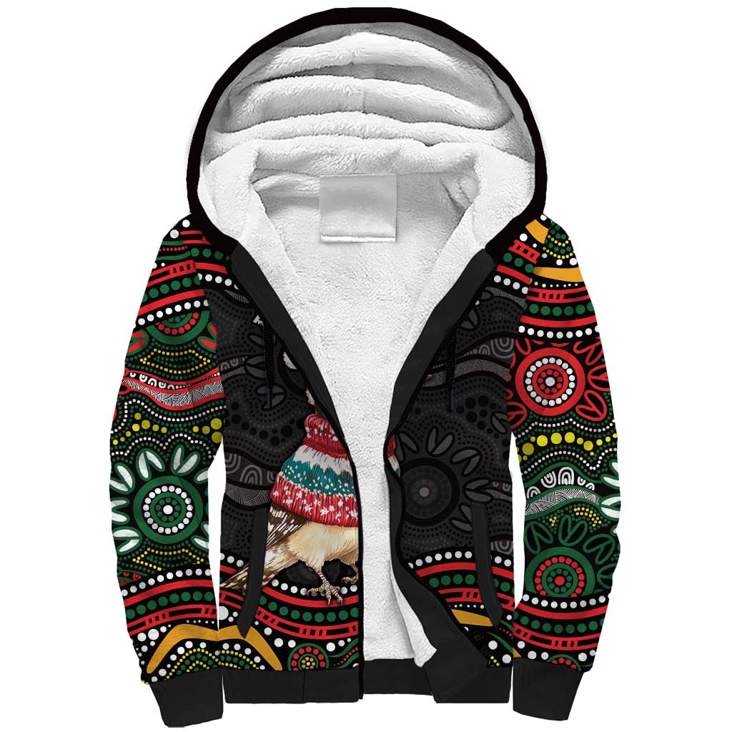 Personalised Australian Woodpecker Christmas Sherpa Hoodie - Aussie Hoodie