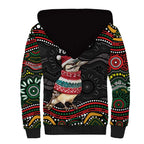 Personalised Australian Woodpecker Christmas Sherpa Hoodie - Aussie Hoodie