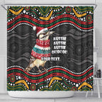 Personalised Australian Woodpecker Christmas Shower Curtain - Aussie Hoodie