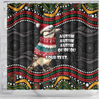 Personalised Australian Woodpecker Christmas Shower Curtain - Aussie Hoodie