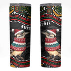 Personalised Australian Woodpecker Christmas Skinny Tumbler - Aussie Hoodie