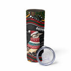 Personalised Australian Woodpecker Christmas Skinny Tumbler - Aussie Hoodie