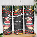 Personalised Australian Woodpecker Christmas Skinny Tumbler - Aussie Hoodie