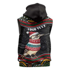 Personalised Australian Woodpecker Christmas Sleeveless Hoodie - Aussie Hoodie