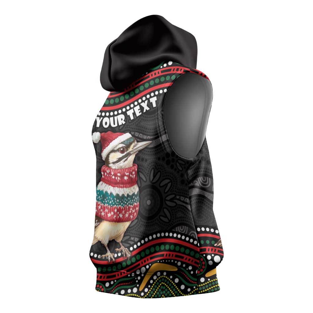 Personalised Australian Woodpecker Christmas Sleeveless Hoodie - Aussie Hoodie