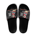 Personalised Australian Woodpecker Christmas Slide Sandals - Aussie Hoodie